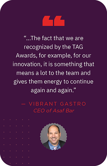 Vibrant Gastro, CEO of Asaf Bar